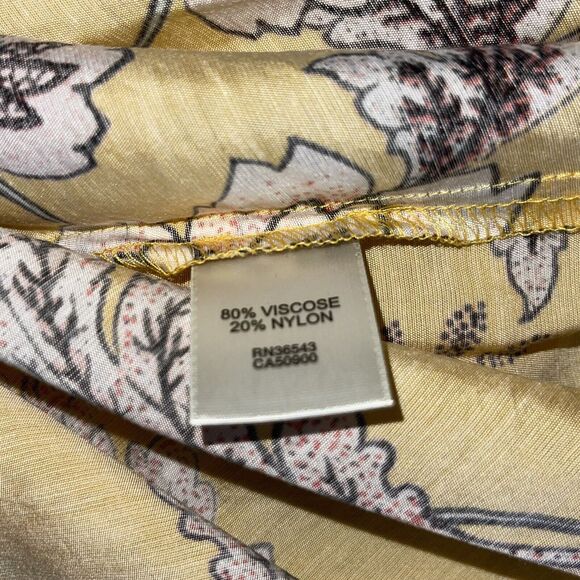 Van Heusen Blouse Lemon Floral Bundle Shirts Popover Tunic - Picture 12 of 15